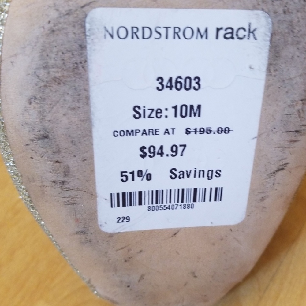 Badgley Mischka Peep Toe Platform Stilettos Gold - Picture 6 of 8